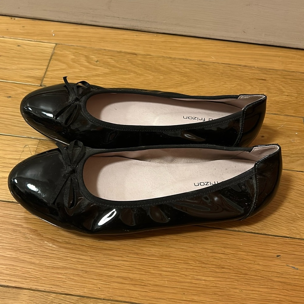 Maud Frizon Black Ballet Flats Shoes Size 6 / EU36